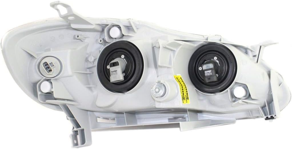 Driver Side Headlight for Toyota Corolla 2003 2004, Pack of 2 L662