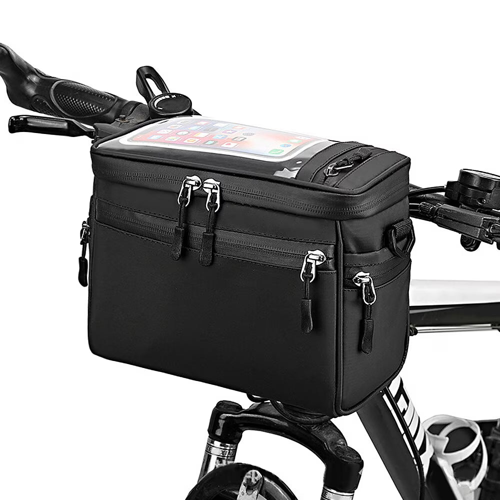 Bicycle Handlebar Bag Front Tube Bag Pannier Shoulder Bag Carrier Pouch V9211