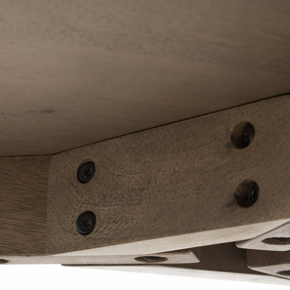 Brown Solid Wood Accent Table O961