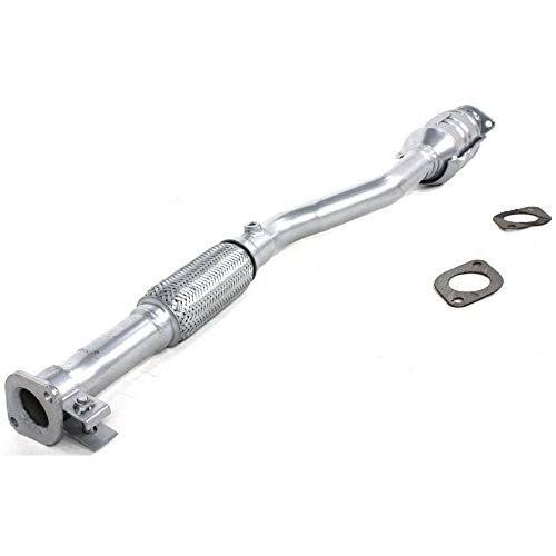 Silver Powder-Coated Catalytic Converter with Heat Shield I8350