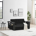 Beige Convertible Couch with Pullout Bed Sleeper Sofa Y518