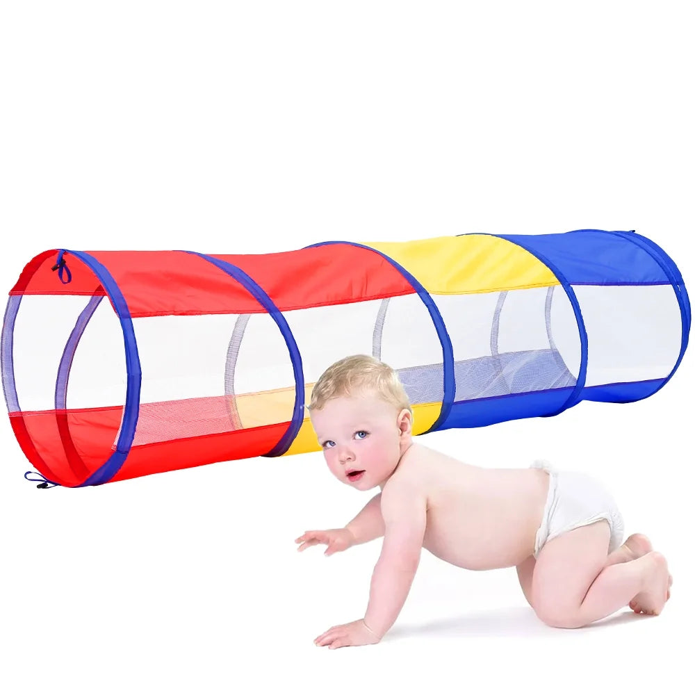Kids Play Tent Crawl Tunnel and Ball Pit Set R755819