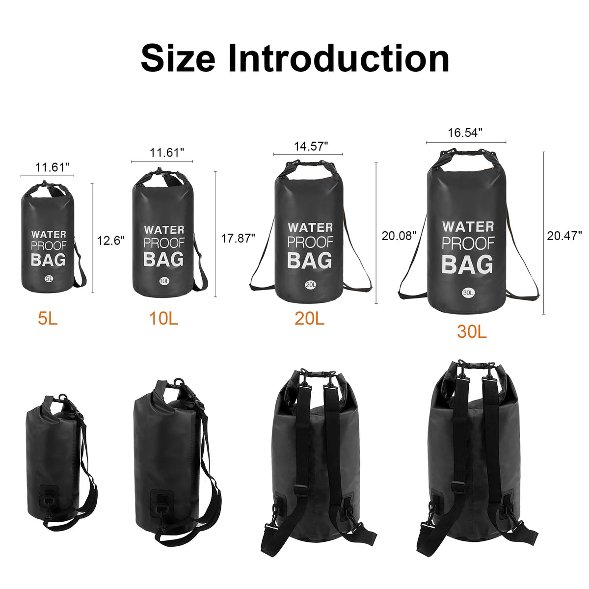 30L 500D PVC Waterproof Dry Bag W202