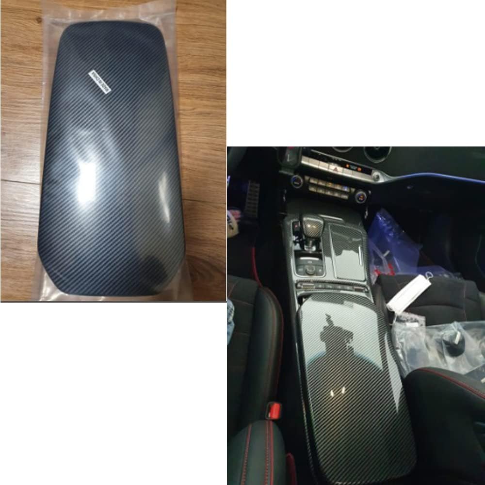 Carbon Fiber Armrest Panel Cover Trim Pack of 2 C7557