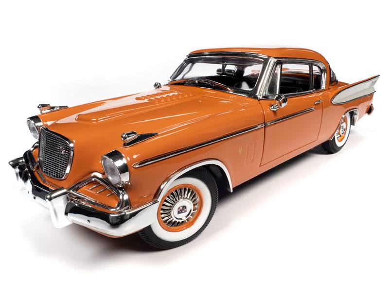 Coppertone Orange and White 1/18 Diecast Model Car Q9501