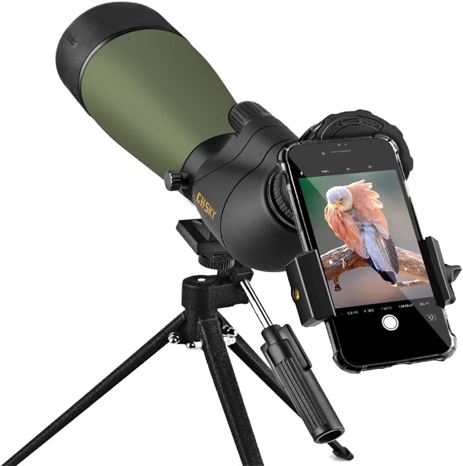 20-60x80 Waterproof Spotting Scope with Tripod and Carrying Bag Z3324