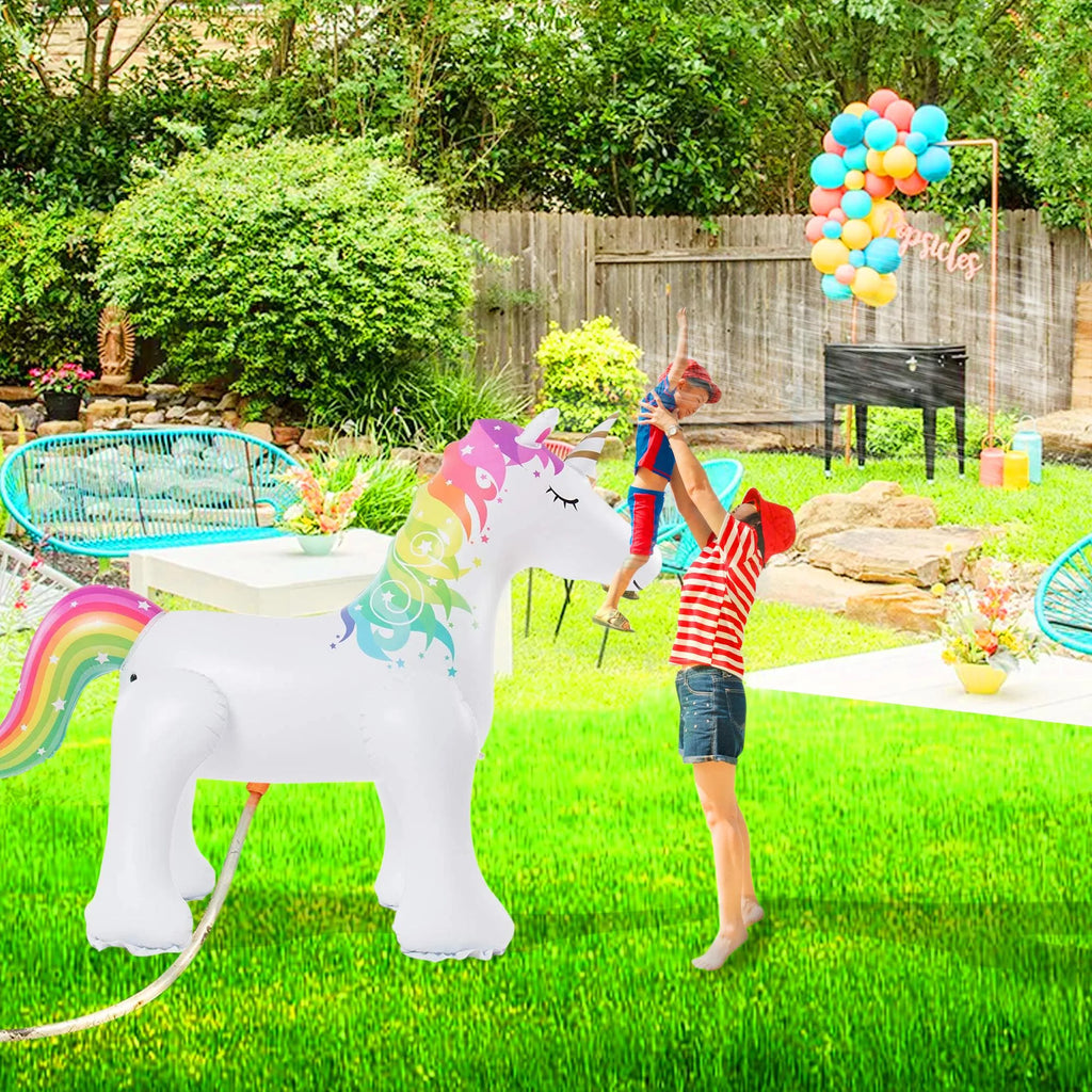 Life-Size Inflatable Unicorn Yard Sprinkler Q11642