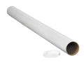 White 3x12 Mailing Tubes with Caps, 24/CS E764