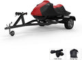 Red/Black Trailerable Jet Ski Cover with Trailer Straps and Storage Bag Q55129