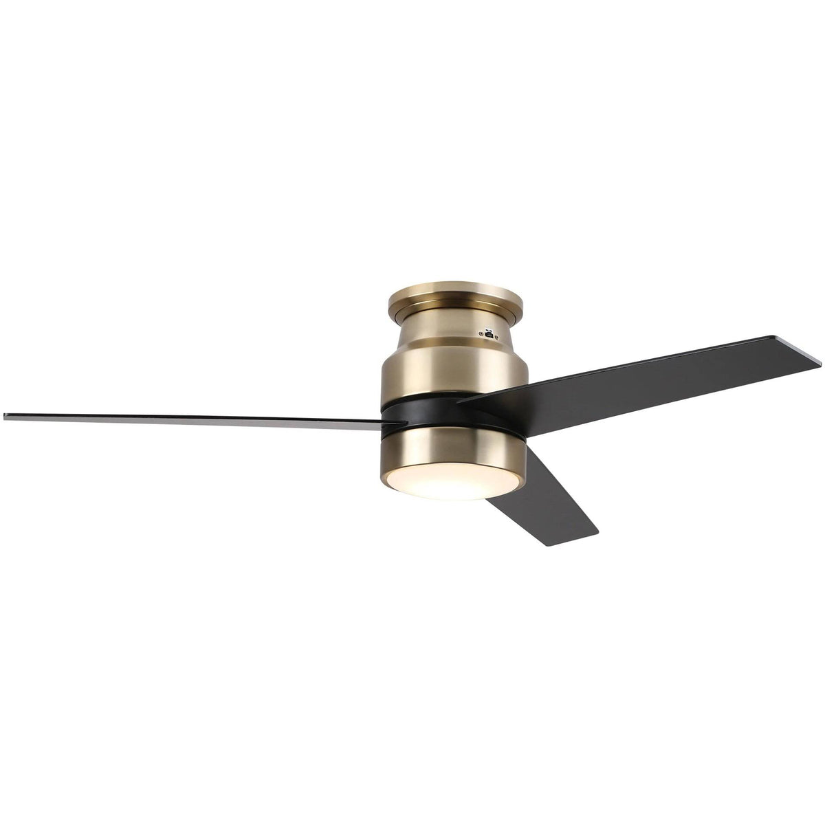 Gold LED Smart Ceiling Fan with Light Kit and Wall Control K971409