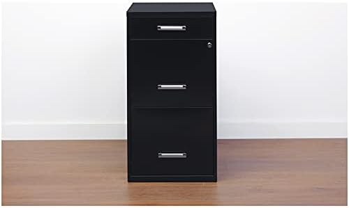 Black 3 Metal Organizer Pencil Drawer Vertical File Cabinet I339