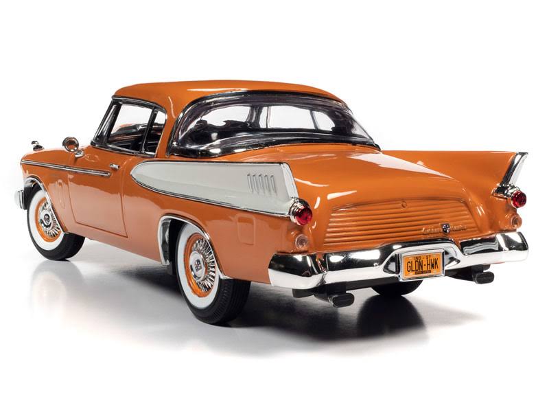 Coppertone Orange and White 1/18 Diecast Model Car Q9501