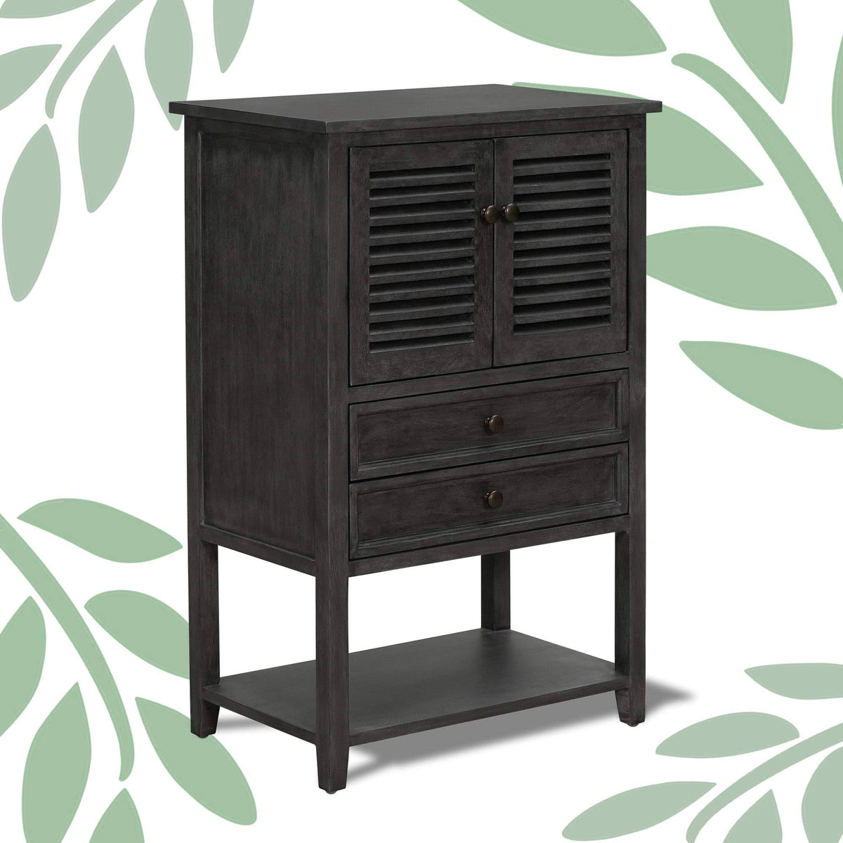 Dark Gray Storage Cabinet C72870
