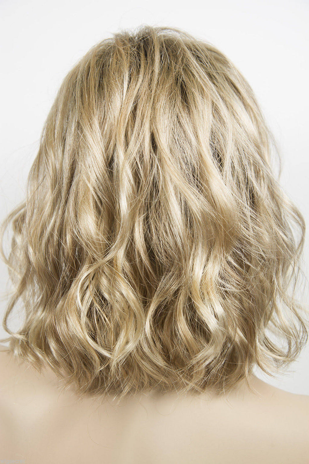 Light Butterscotch Light Ash Blonde Brunette Red Grey Wavy Lace Front Wig G477