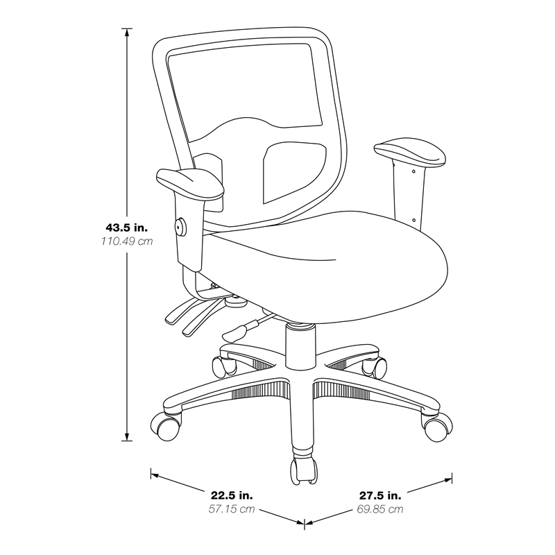 Ergonomic Task Chair with ProGrid Back I847054