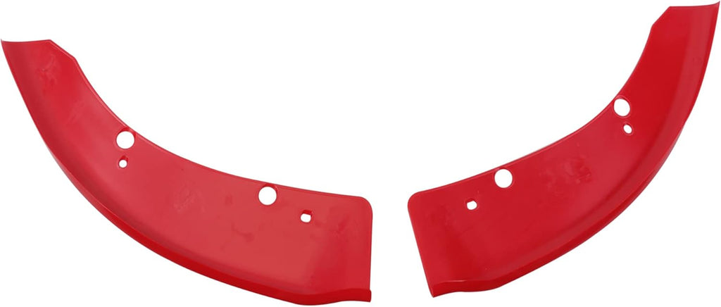 Red Front Bumper Lip Splitter Protector Pack of 2 W698