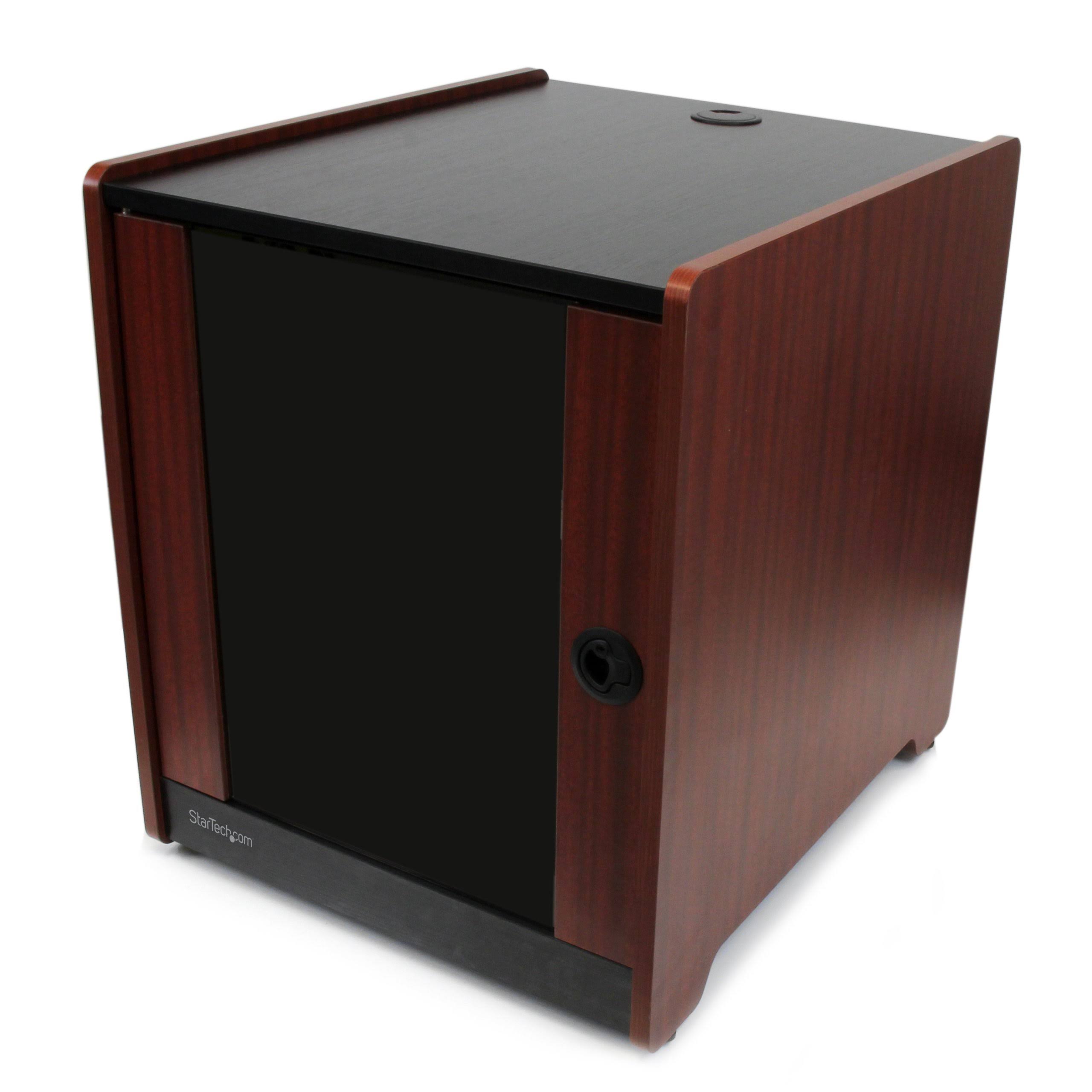 12U Office Server Cabinet with Wood Finish A51241