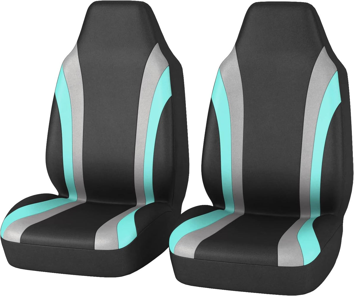 Two Front Car Seat Cover Set, Red L797