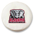 White Vinyl Fitted Car Tire Cover I600905