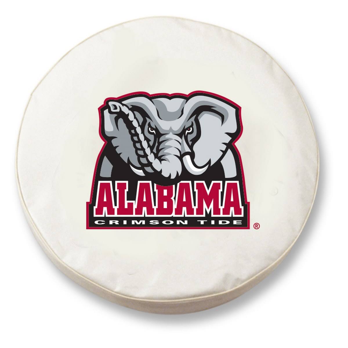 White Vinyl Fitted Car Tire Cover I600905