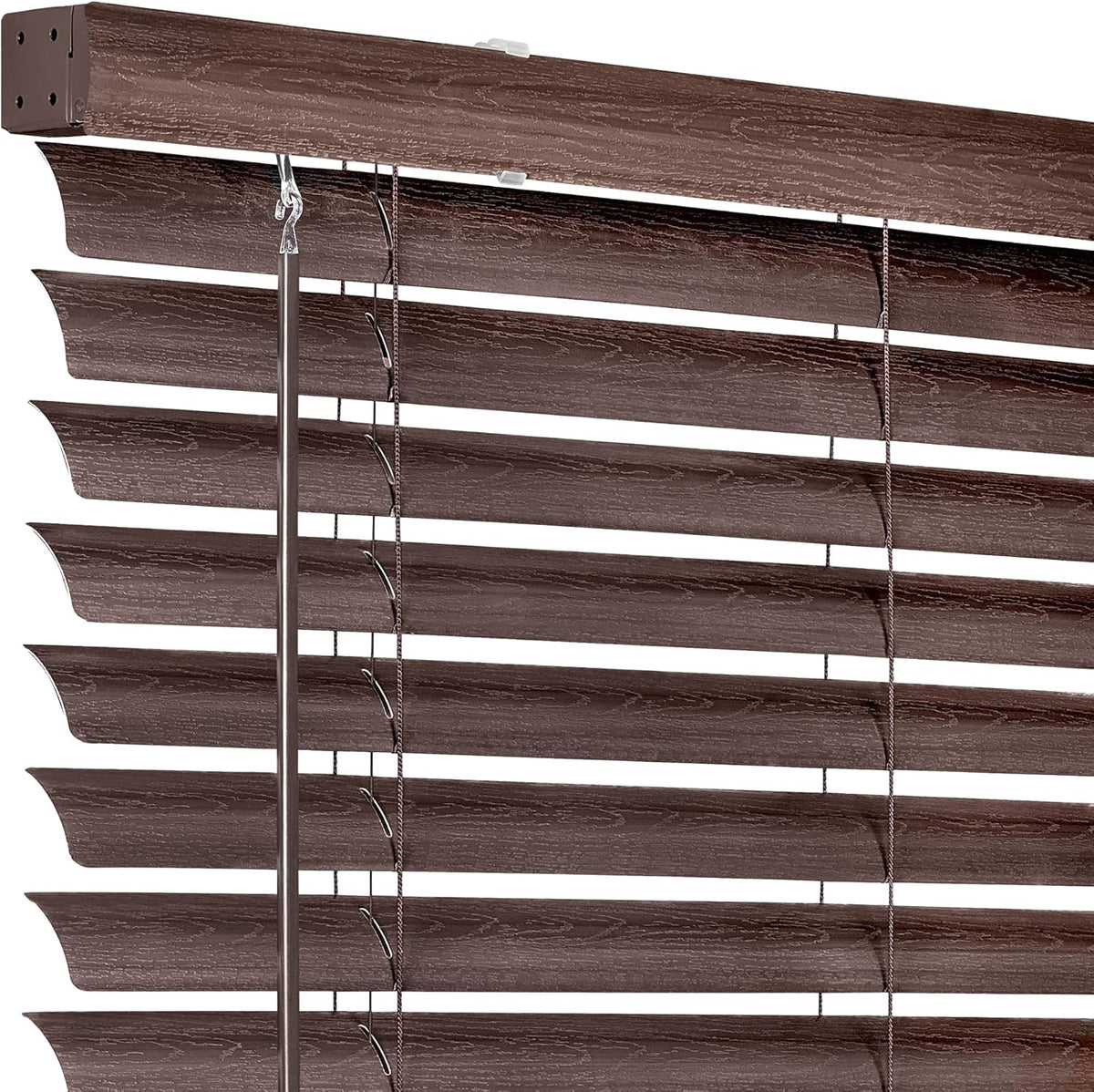 32x64 Mahogany Cordless Vinyl Plantation Blind S96764