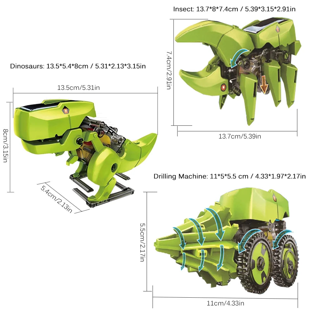 3 In 1 Solar Robot Diy Science Toy Set B66989