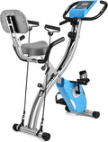 Folding Exercise Bike with Arm Resistance Bands & Backrest Z6994