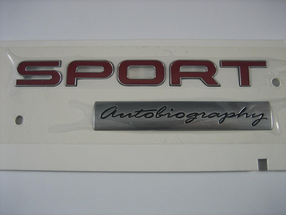 Range Rover Sport Red Autobiography Badge T7722