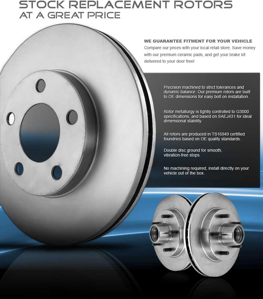 5 Lug Rotors and Metallic Brake Pads F463
