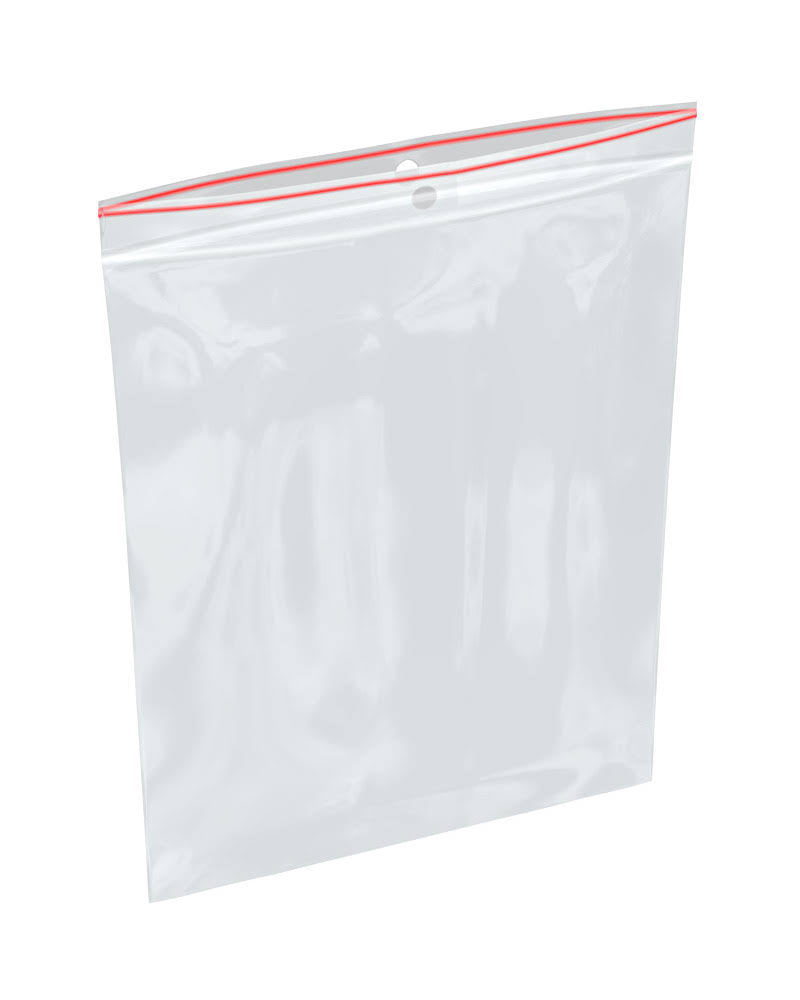 4 Mil Reclosable Plastic Bags with Hang Hole B257