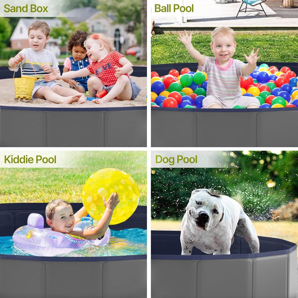 Portable Dog Pool, Foldable Pet Swimming Pool, 71 x 12 Inches Pack of 2 M621