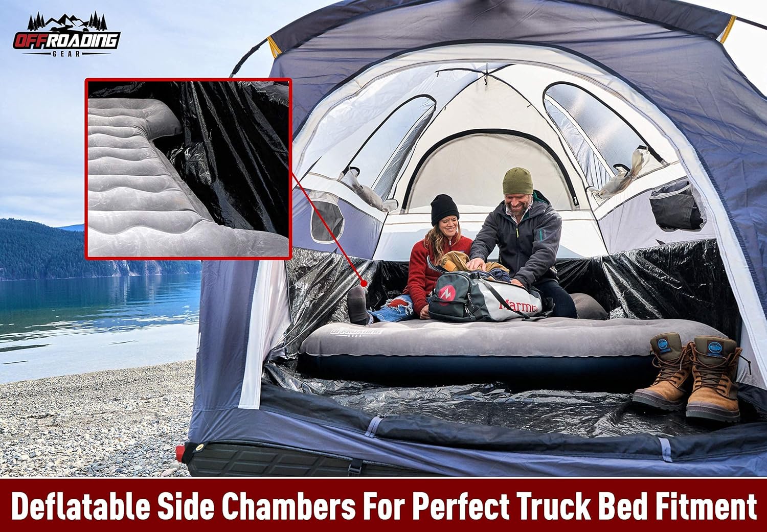 Truck Bed Inflatable Air Mattress, 6 to 6.5 ft Box, Full Double E663451