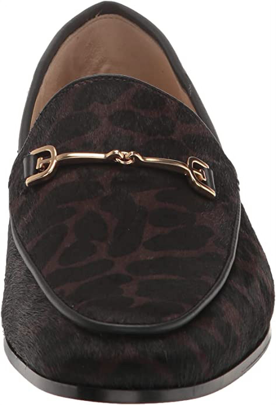 Brown Leopard Multi Almond Toe Stacked Heel Wide Loafers K307065