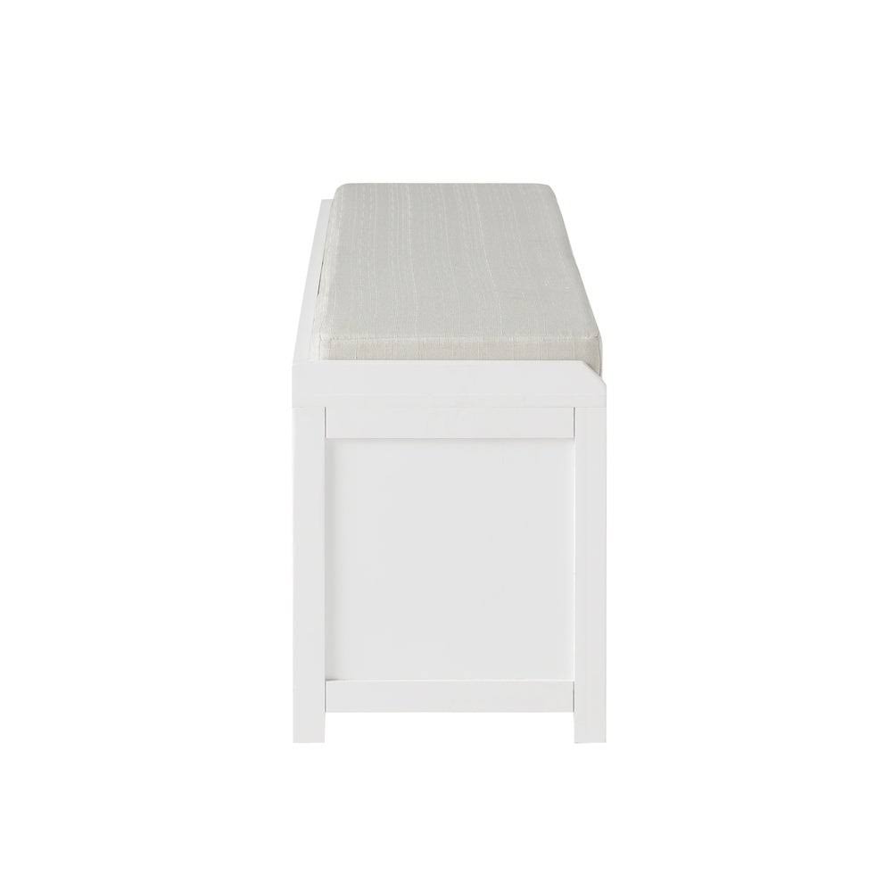 Grey Wood Storage Bench with Cabinets J860859