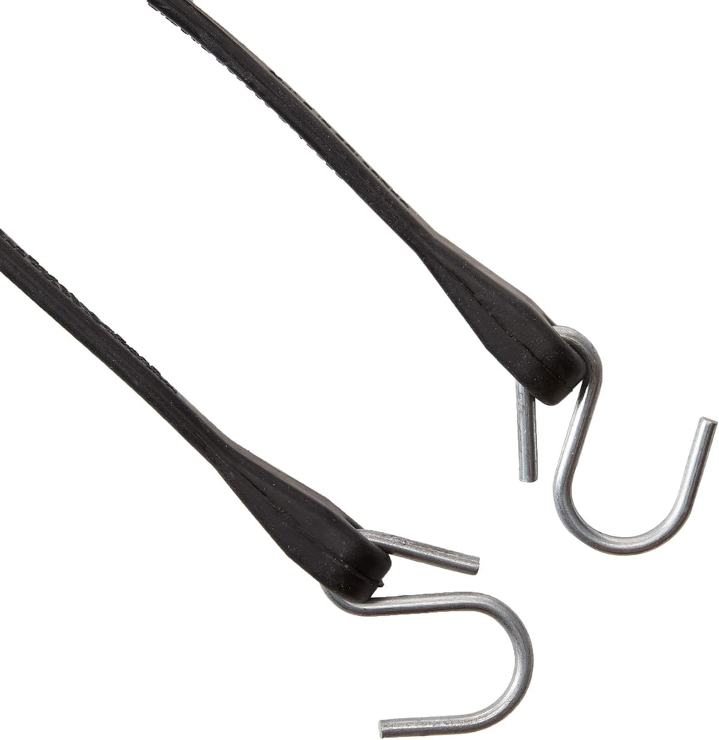 15" Rubber Bungee Cords with Hooks, Pack of 25 Q73145
