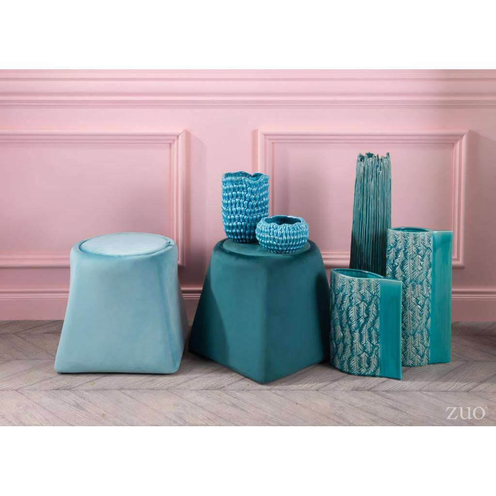 Green Velvet Ottoman C456424