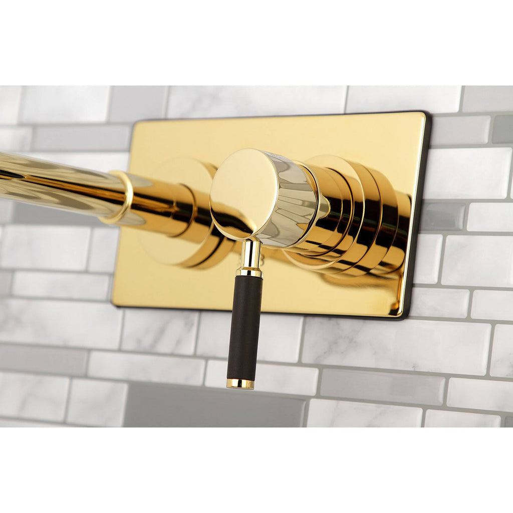 Polished Brass Wall Mount Bathroom Faucet K217