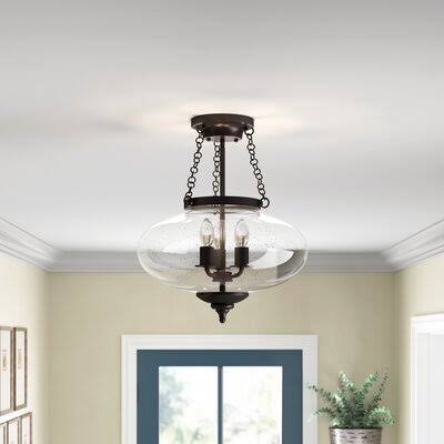 3-Light Semi Flush Mount M463574