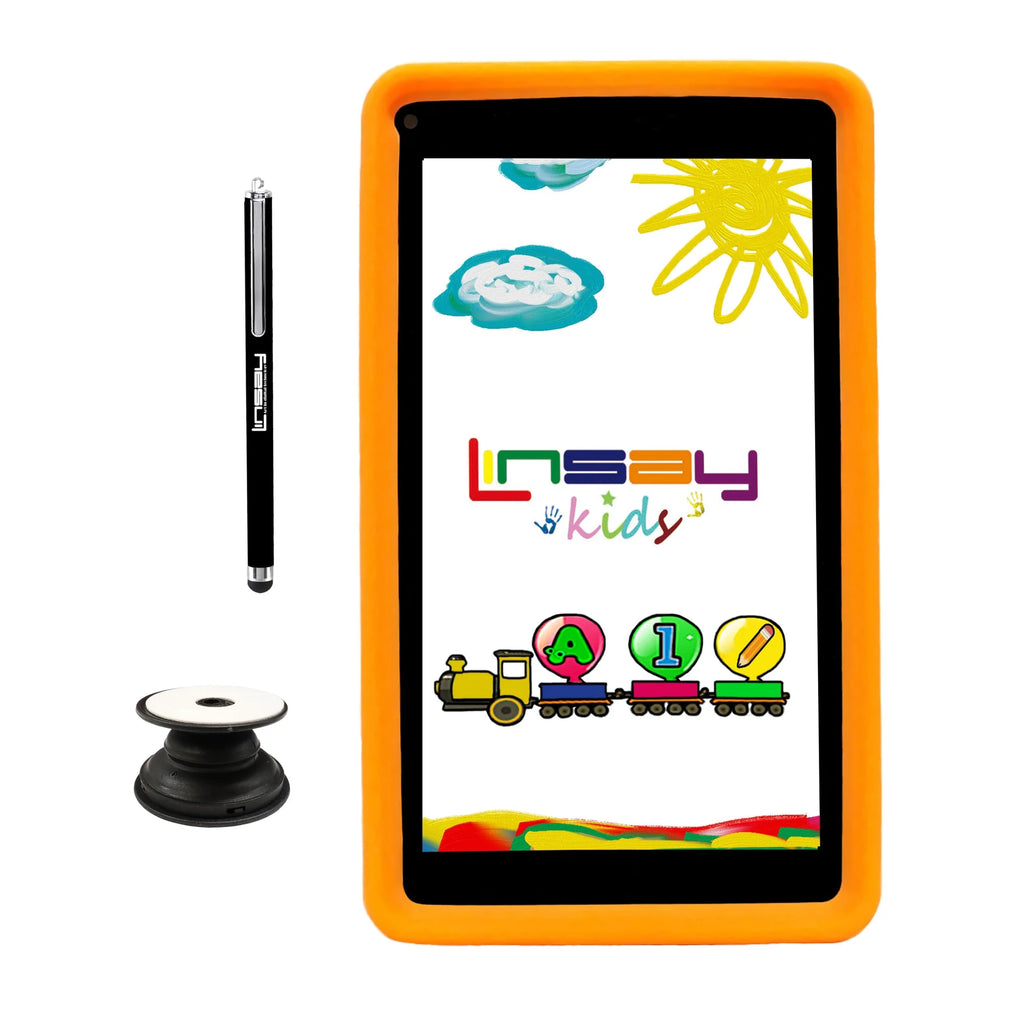 7" Kids Tablet with Orange Kid-proof Defender Case P9275