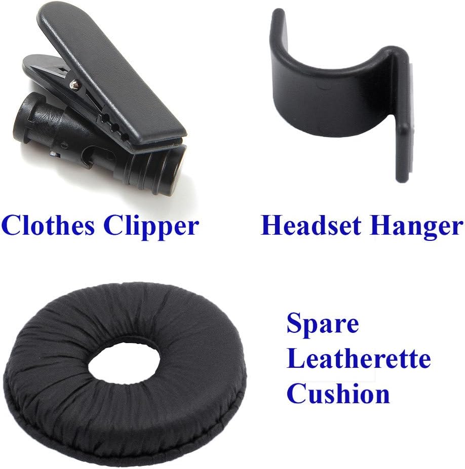 Headset with Quick Disconnect RJ9 Headset Adapter B9042