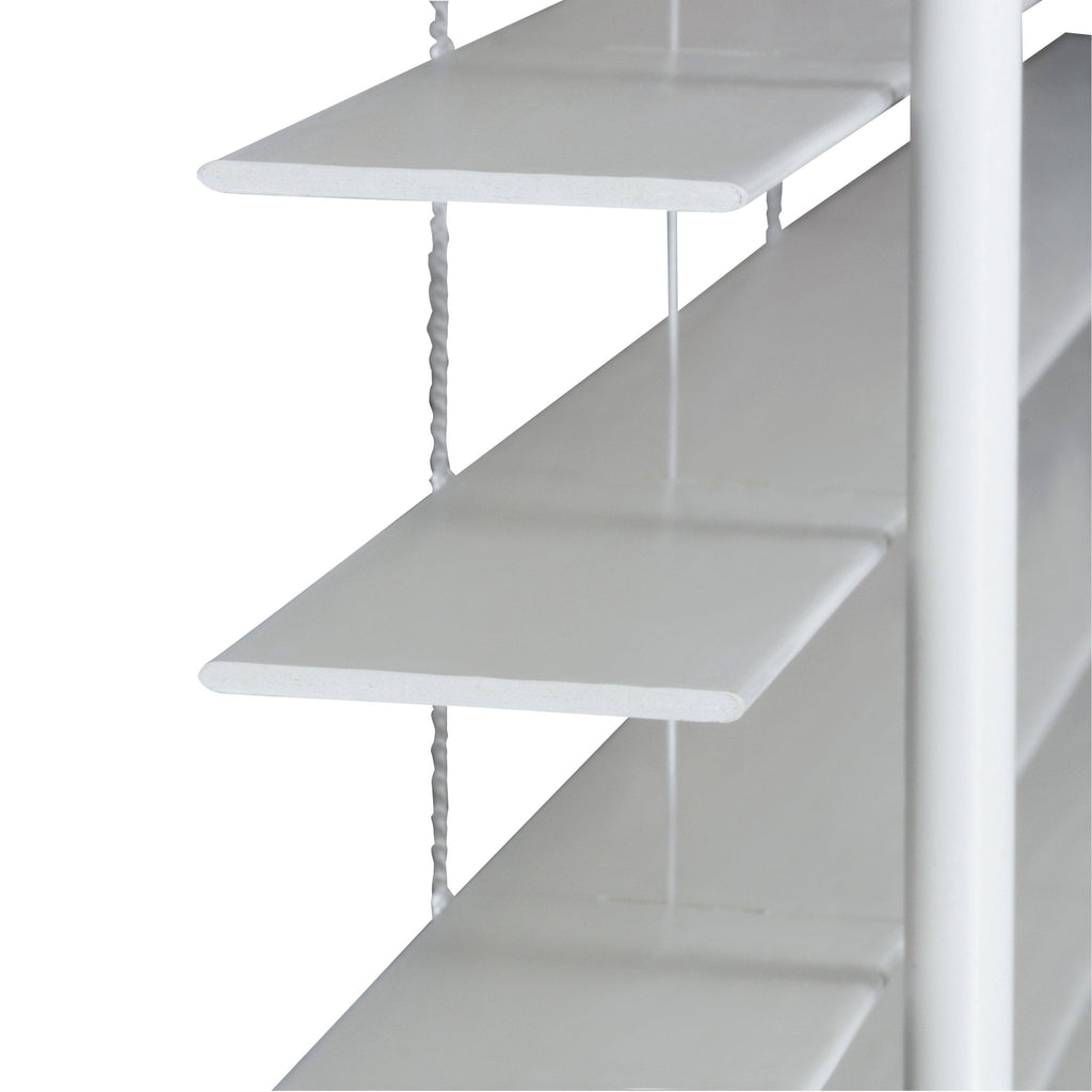 Faux Wood Cordless Blind in White M692232