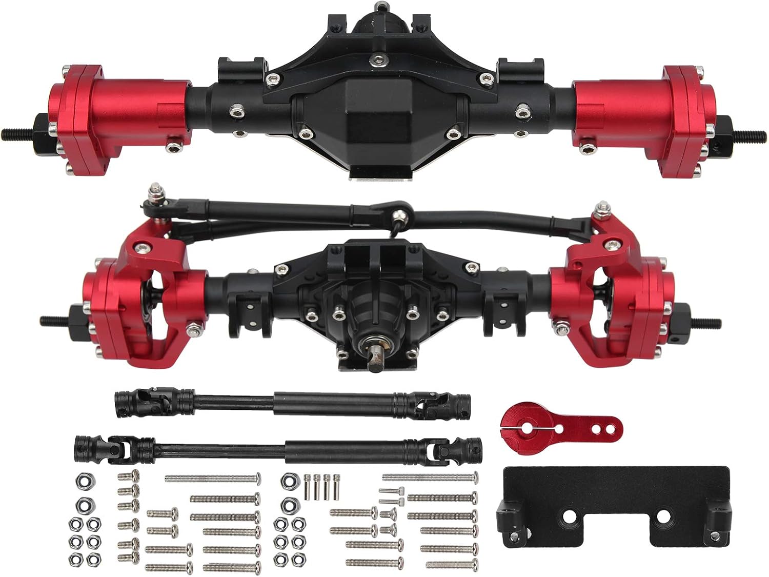 RC Car Axle Front Rear Axle Assembly (Black) K398