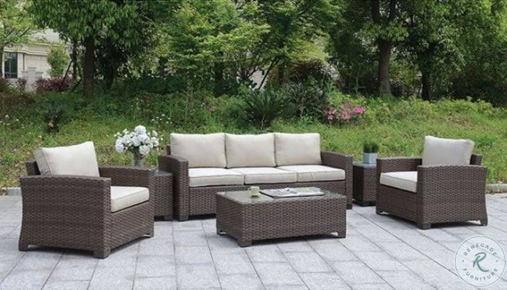Brown Patio End Table V59247