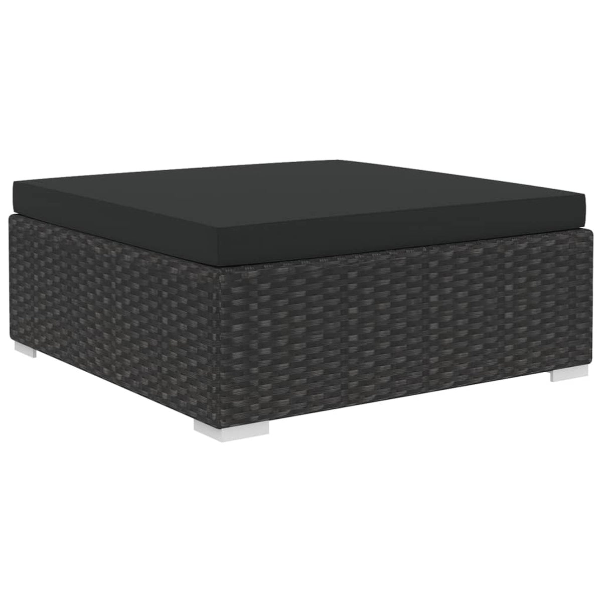 10 Piece Poly Rattan Patio Lounge Set with Cushions K895388