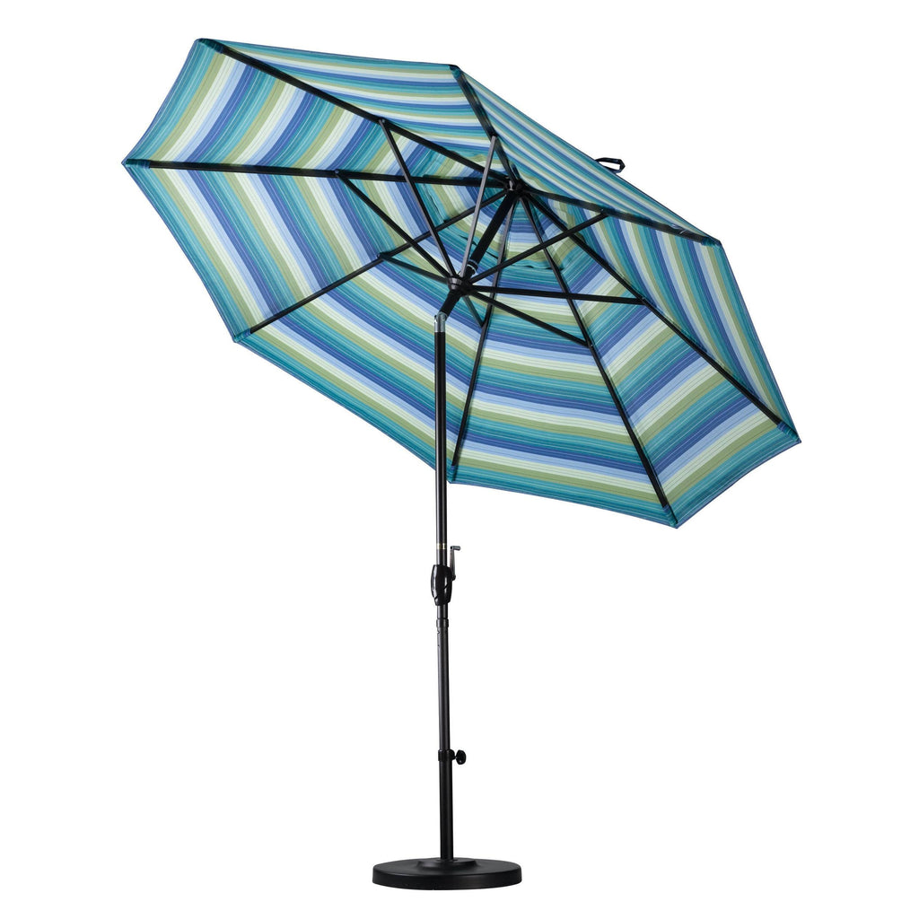 9-Foot Black Aluminum Market Umbrella D796