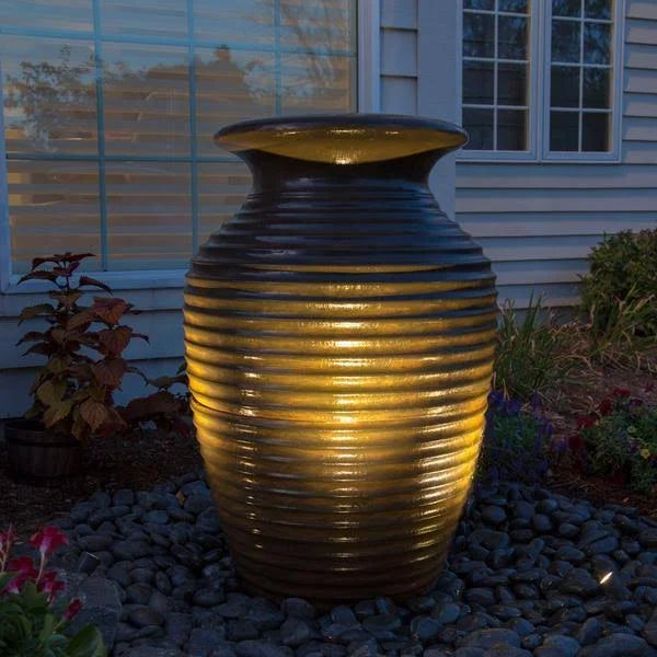 Small Rippled Urn R98624