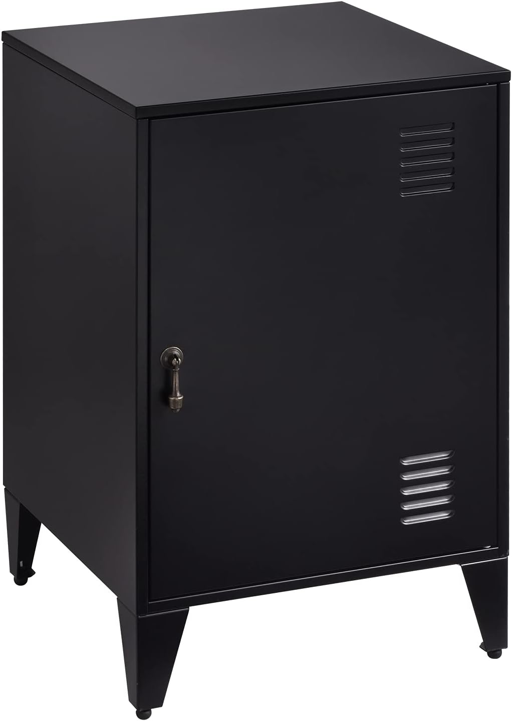 Grey Metal Night Stand with 1 Door I975