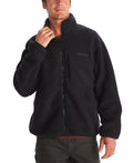 Men's Aros Fleece Jacket Black Size Large D4090