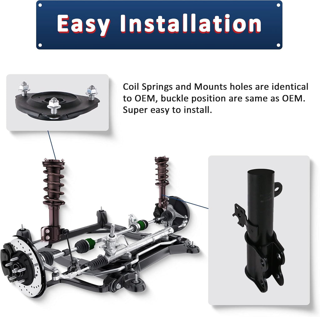 Complete Front and Rear Shock Absorbers for BMW E46 L202584
