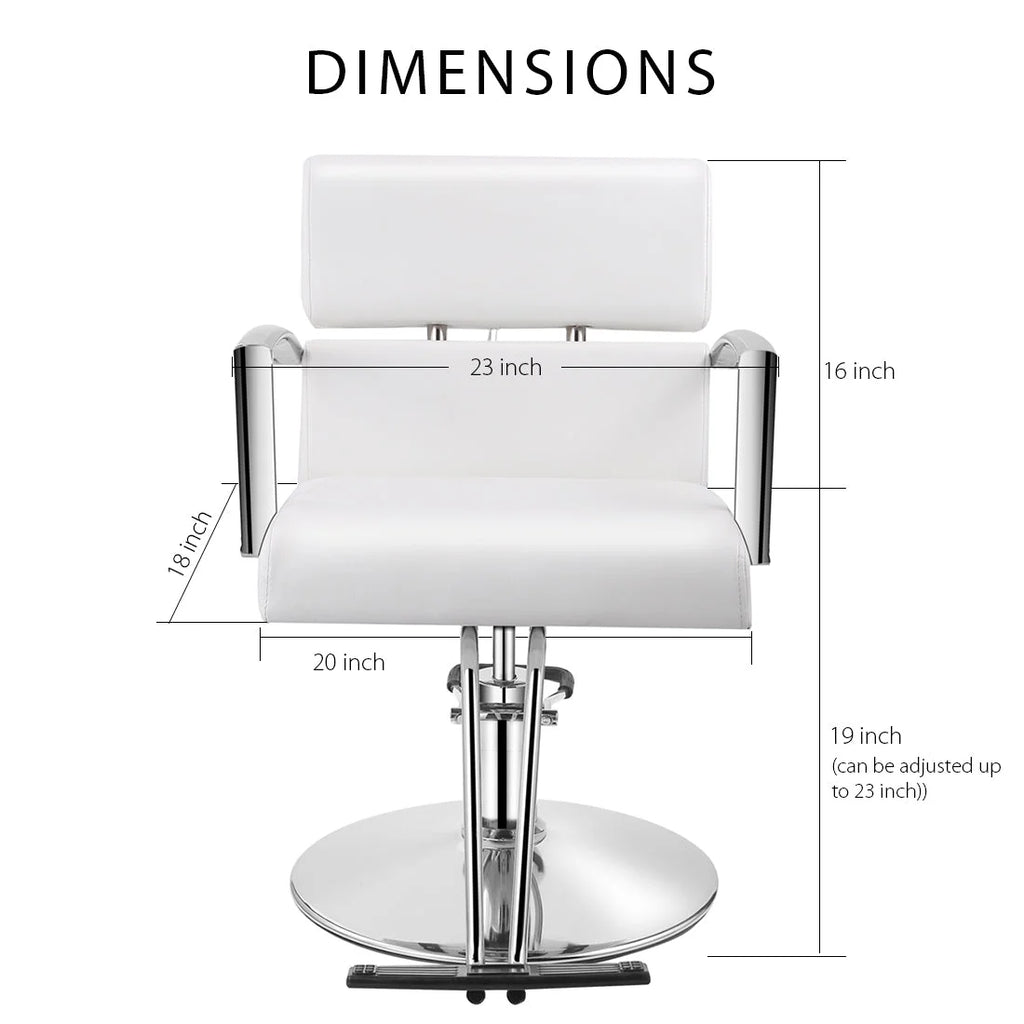 Pink Leather Salon Chair with Vented Back P8987